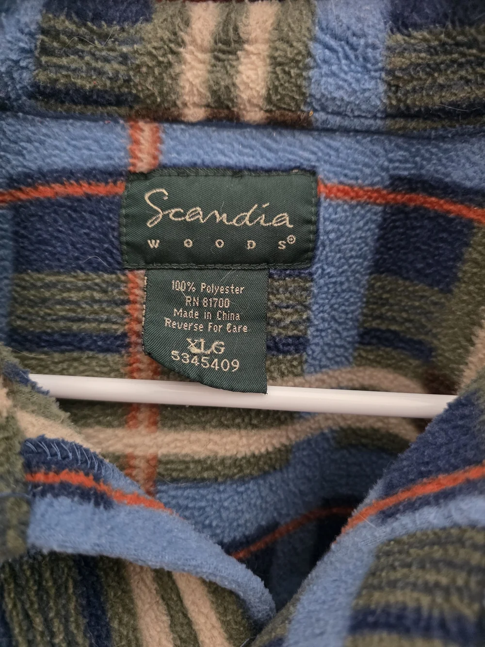 Blue & Green Plaid Button-Up Scandia Woods Size XLG